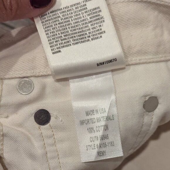 AGOLDE X REVOLVE Women Remy High Rise Straight Leg Denim Jeans in Paper 24 - Picture 12 of 12